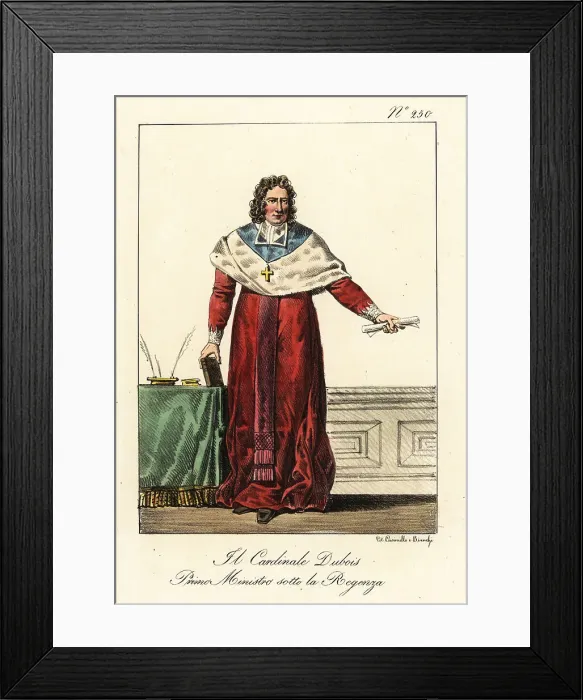Framed Print : Guillaume Dubois, French cardinal and statesman Framed Print : Guillaume Dubois, French cardinal and statesman
