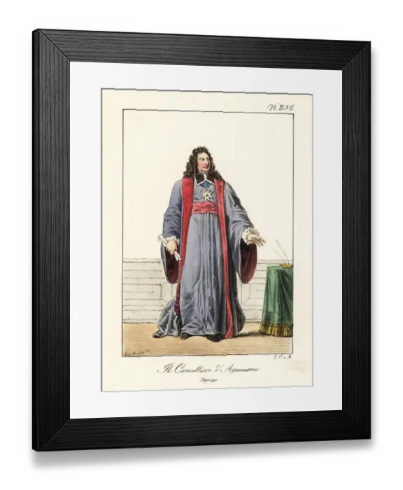 Framed Print : Henri François d'Aguesseau, 1668-1751 Framed Print : Henri François d'Aguesseau, 1668-1751