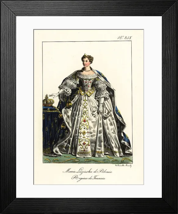 Framed Print : Maria Leszyzynska of Poland, Queen of France