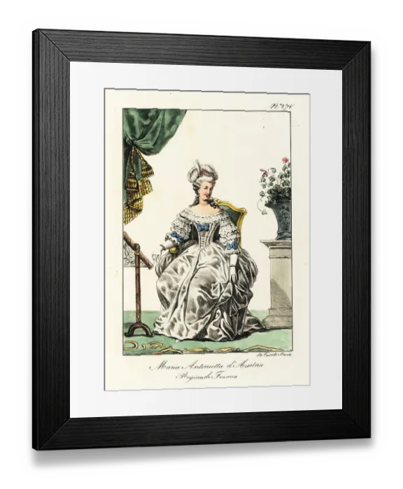 Framed Print : Marie Antoinette, wife to King Louis XVI, last queen of France Framed Print : Marie Antoinette, wife to King Louis XVI, last queen of France