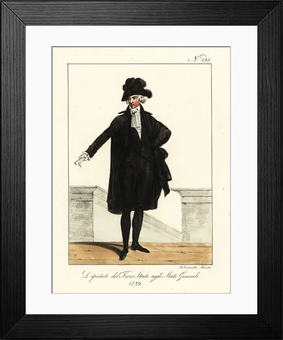 Framed Print : Deputy of the Third Estate, at the Estates General, 1789 Framed Print : Deputy of the Third Estate, at the Estates General, 1789