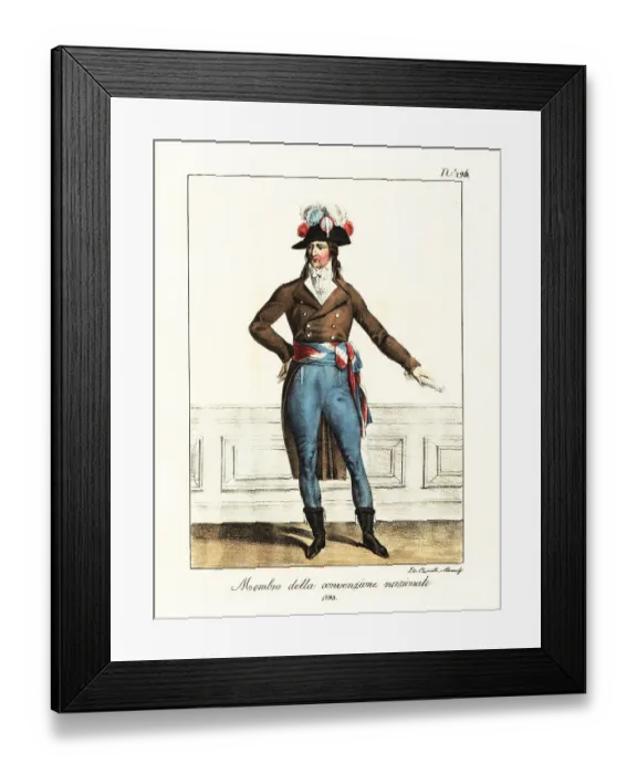 Framed Print : Costume of a Member of the National Convention, 1793 Framed Print : Costume of a Member of the National Convention, 1793