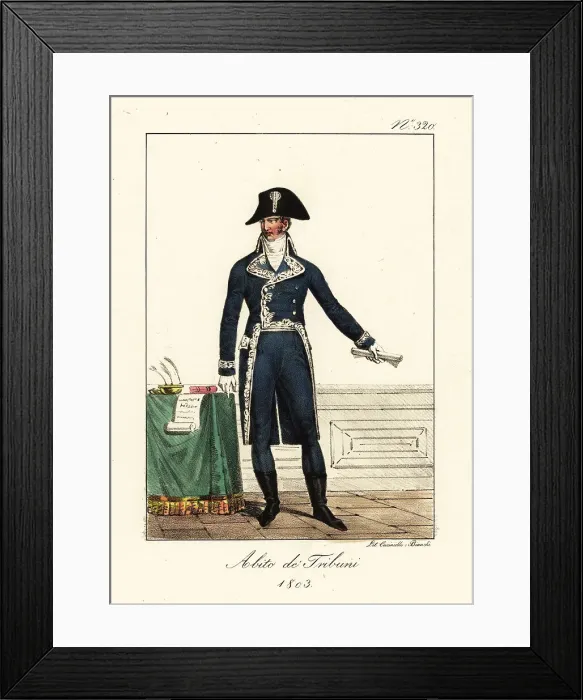Framed Print : Ceremonial uniform of a member of the Tribunat, 1803 Framed Print : Ceremonial uniform of a member of the Tribunat, 1803
