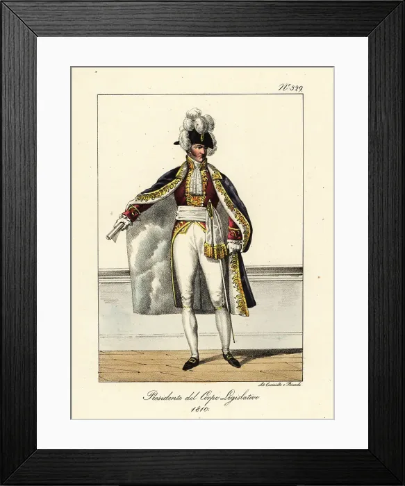 Framed Print : Pierre de Montesquiou-Fezensac, President of the Legislative Cor Framed Print : Pierre de Montesquiou-Fezensac, President of the Legislative Cor