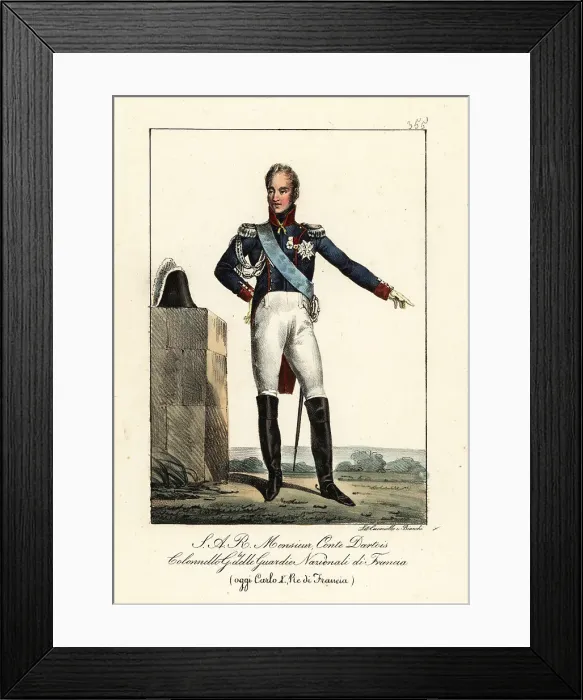 Framed Print : Charles-Philippe, later King Charles X of France Framed Print : Charles-Philippe, later King Charles X of France