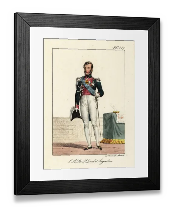 Framed Print : Louis Antoine of France, Duke of Angoulême Framed Print : Louis Antoine of France, Duke of Angoulême