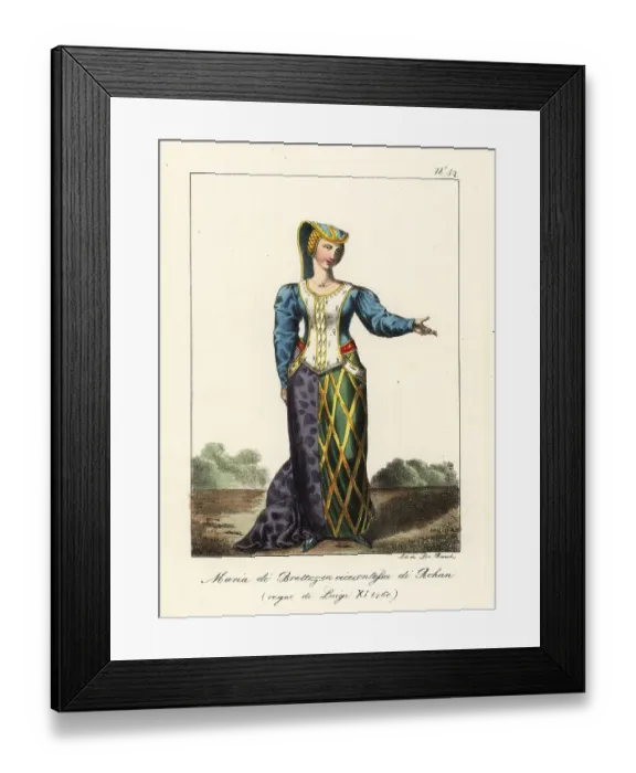 Framed Print : Marie of Brittany, Viscountess of Rohan, 1460 Framed Print : Marie of Brittany, Viscountess of Rohan, 1460