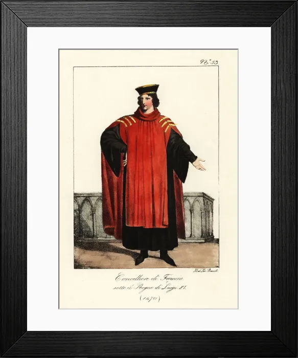 Framed Print : Jean II Juvenal des Ursins, French cleric and historian, 1470 Framed Print : Jean II Juvenal des Ursins, French cleric and historian, 1470