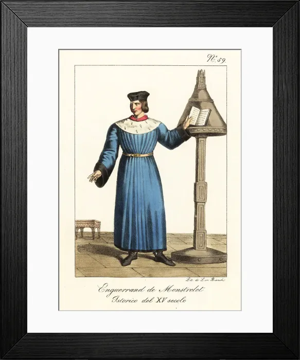 Framed Print : Enguerrand de Monstrelet, French chronicler, 15th century Framed Print : Enguerrand de Monstrelet, French chronicler, 15th century
