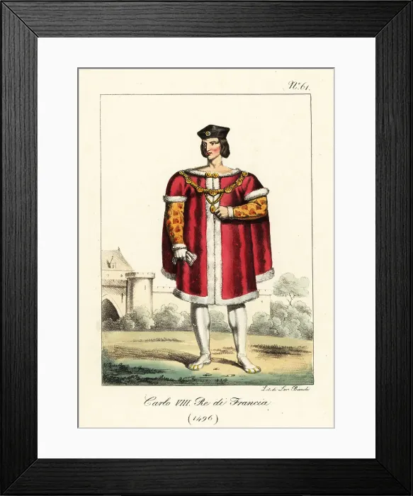 Framed Print : King Charles VIII of France, 1496 Framed Print : King Charles VIII of France, 1496