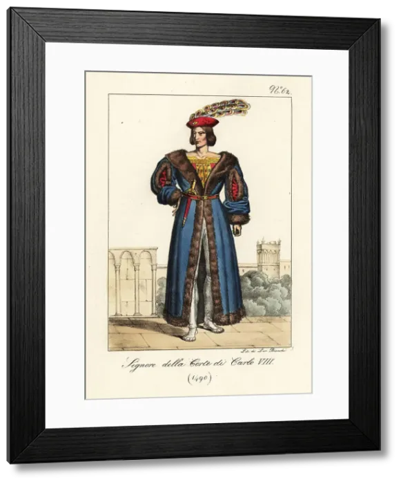 Framed Print : French lord at the court of King Charles VIII, 1490 Framed Print : French lord at the court of King Charles VIII, 1490