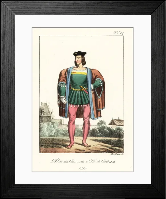 Framed Print : French bourgeois gentleman, 1510 Framed Print : French bourgeois gentleman, 1510