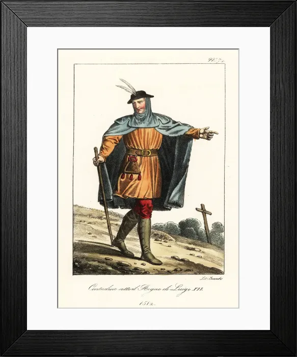 Framed Print : French peasant, 1512 Framed Print : French peasant, 1512