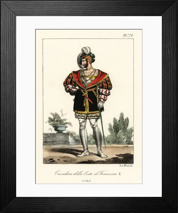 Framed Print : Lord at the court of King Francis I, 1525 Framed Print : Lord at the court of King Francis I, 1525