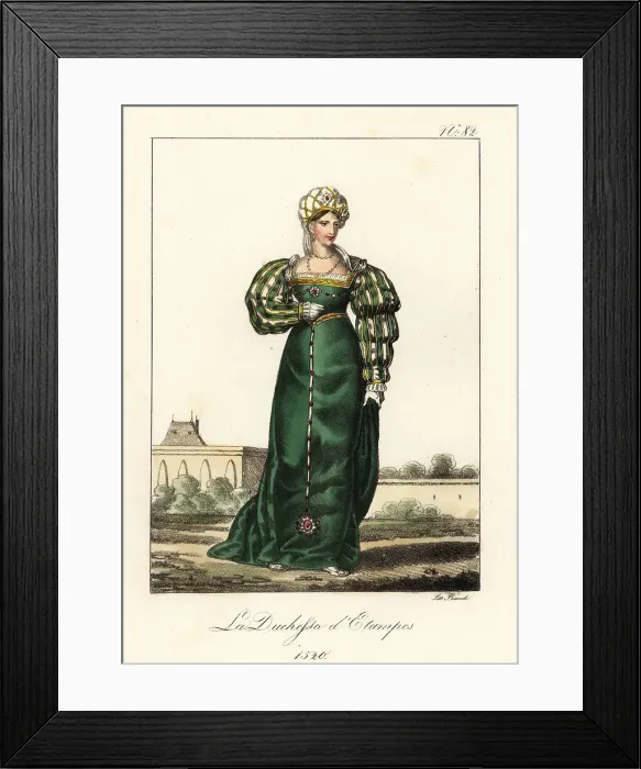 Framed Print : Anne de Pisseleu d'Heilly, Duchess of Étampes, 1520 Framed Print : Anne de Pisseleu d'Heilly, Duchess of Étampes, 1520
