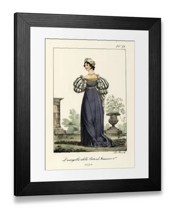 Framed Print : Young lady at the court of King Francis I, France, 1530 Framed Print : Young lady at the court of King Francis I, France, 1530