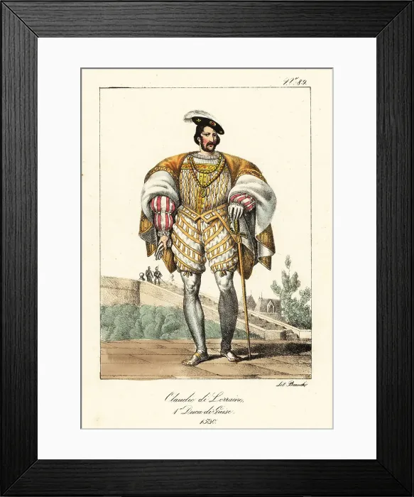 Framed Print : Claude de Lorraine, Duke of Guise, 1530 Framed Print : Claude de Lorraine, Duke of Guise, 1530