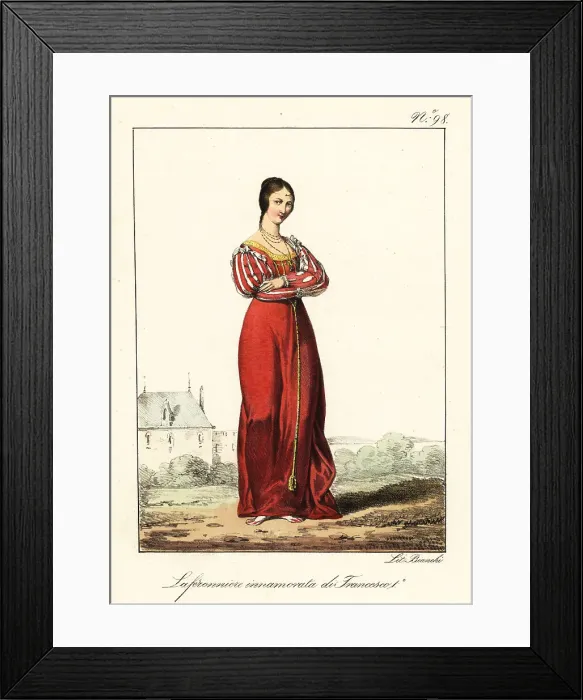 Framed Print : La Belle Ferronniere, rumored mistress of King Francis I Framed Print : La Belle Ferronniere, rumored mistress of King Francis I