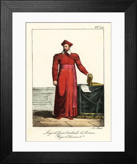 Framed Print : Louis I, Cardinal of Guise, 1553 Framed Print : Louis I, Cardinal of Guise, 1553