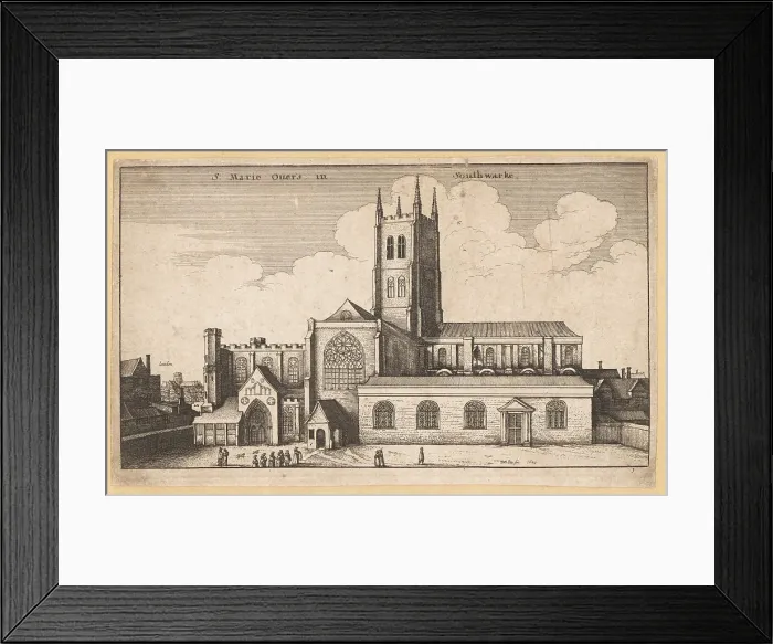 Framed Print : St. Marie Over's church (now Southwark Cathedral), 1647 Framed Print : St. Marie Over's church (now Southwark Cathedral), 1647