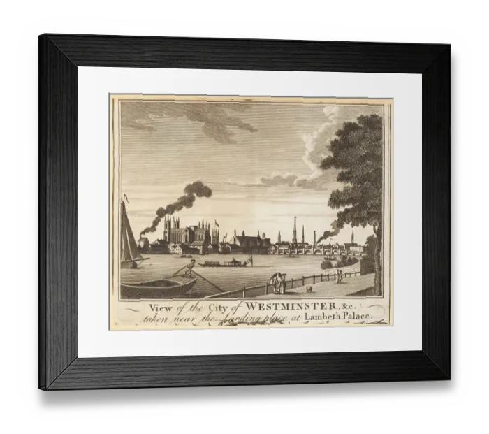 Framed Print : Westminster Abbey and Westminster Bridge, 18th century Framed Print : Westminster Abbey and Westminster Bridge, 18th century