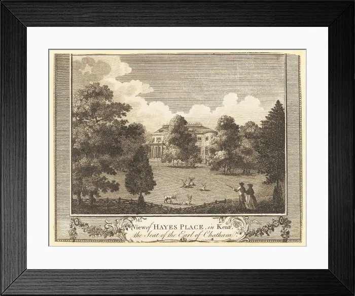 Framed Print : View of Hayes Place, Bromley, Kent, 18th century Framed Print : View of Hayes Place, Bromley, Kent, 18th century