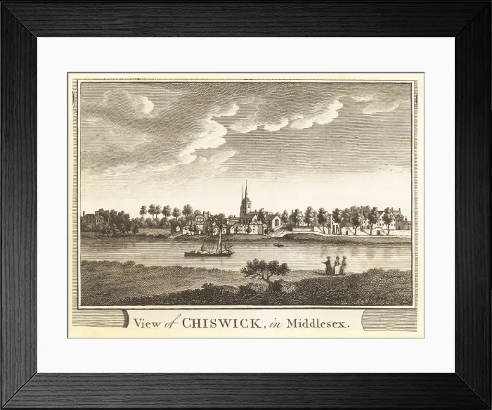 Framed Print : View of Chiswick in Middlesex, 1784 Framed Print : View of Chiswick in Middlesex, 1784
