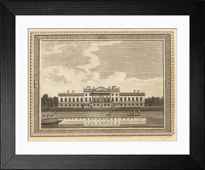 Framed Print : View of Wanstead House on Epping Forest, 18th century Framed Print : View of Wanstead House on Epping Forest, 18th century