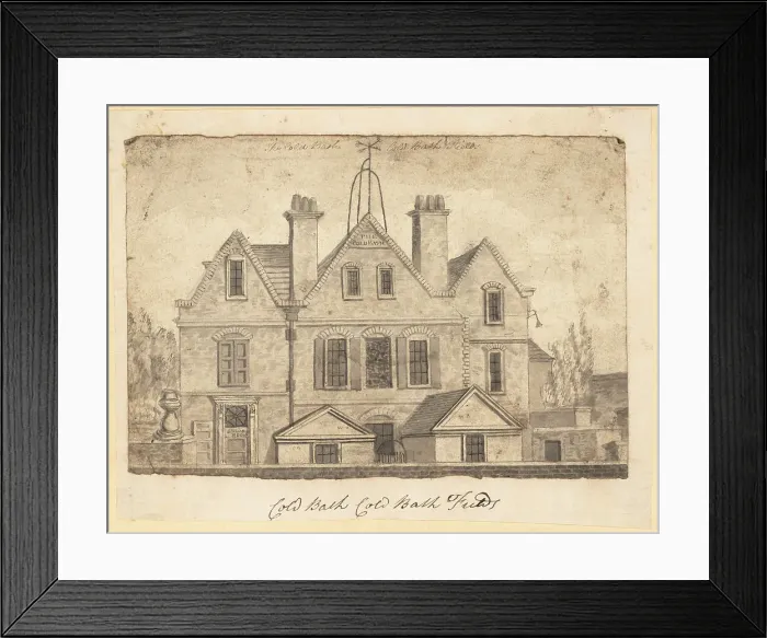 Framed Print : The Cold Bath, Cold Bath Fields, London, 1700s Framed Print : The Cold Bath, Cold Bath Fields, London, 1700s