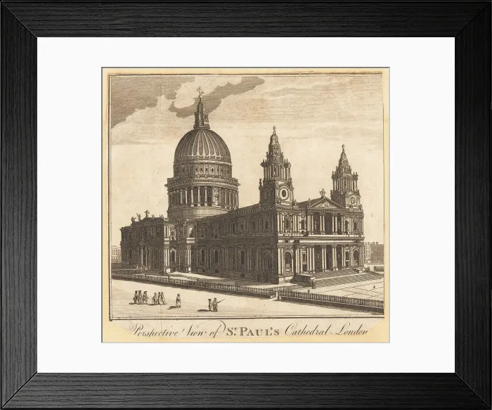 Framed Print : Perspective view of St. Paul's Cathedral, London, 1779 Framed Print : Perspective view of St. Paul's Cathedral, London, 1779