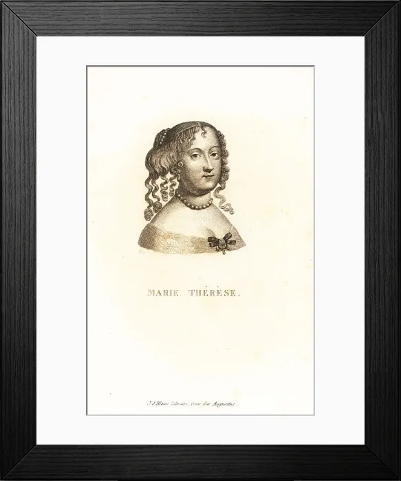 Framed Print : Maria Theresa of Spain, 1638-1683 Framed Print : Maria Theresa of Spain, 1638-1683
