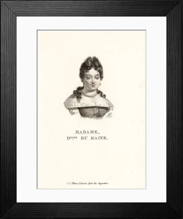 Framed Print : La Duchesse du Maine, French salon-holder, 1676-1753 Framed Print : La Duchesse du Maine, French salon-holder, 1676-1753