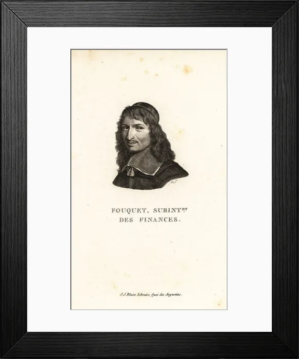 Framed Print : Nicolas Fouquet, Superintendent of Finances, 1615-1680 Framed Print : Nicolas Fouquet, Superintendent of Finances, 1615-1680