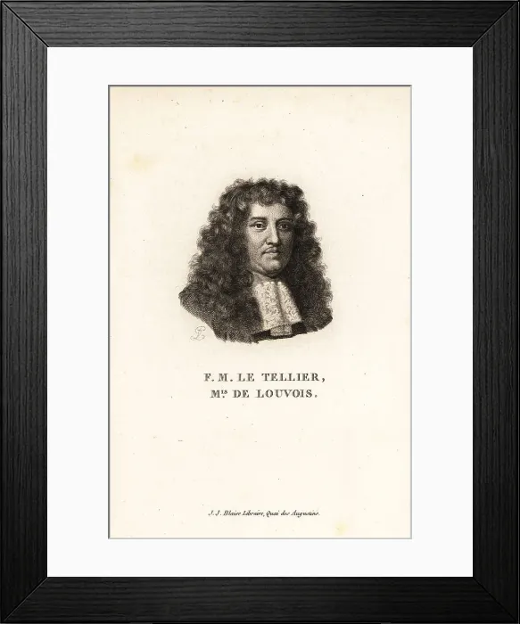 Framed Print : Francois Michel le Tellier, French minister, 1641-1691 Framed Print : Francois Michel le Tellier, French minister, 1641-1691