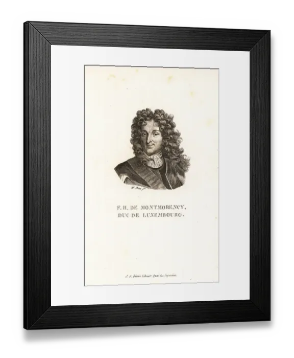 Framed Print : Duke of Luxembourg, French general, 1628-1695 Framed Print : Duke of Luxembourg, French general, 1628-1695