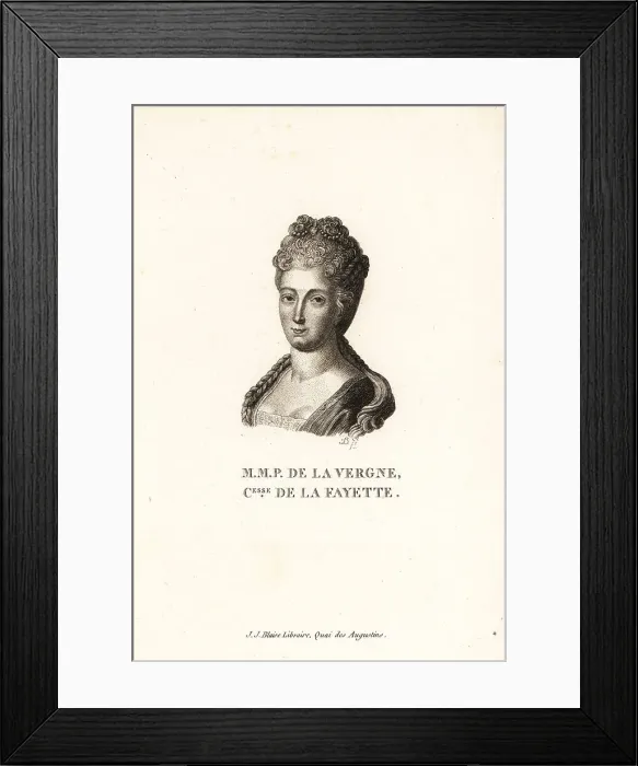 Framed Print : Madame de La Fayette, French writer, 1634-1693 Framed Print : Madame de La Fayette, French writer, 1634-1693