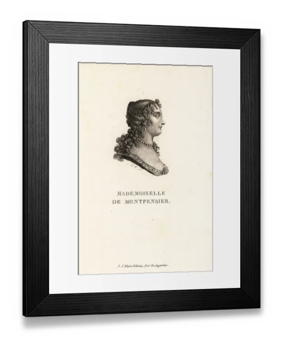 Framed Print : Anne Marie Louise d'Orleans, 1627-1693 Framed Print : Anne Marie Louise d'Orleans, 1627-1693