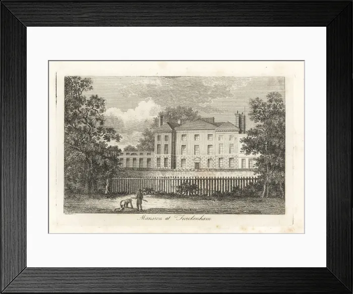 Framed Print : York House, Twickenham, 1807 Framed Print : York House, Twickenham, 1807