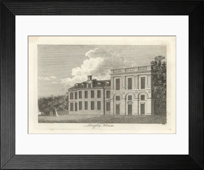 Framed Print : View of Langley House, in Long-Acre, Covent Garden, 1807 Framed Print : View of Langley House, in Long-Acre, Covent Garden, 1807