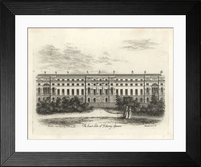 Framed Print : East side of Fitzroy Square, London, 1807 Framed Print : East side of Fitzroy Square, London, 1807
