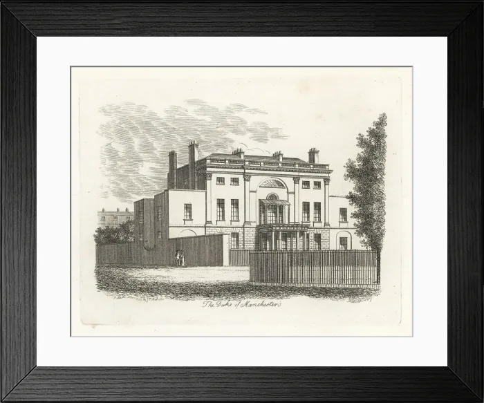 Framed Print : Hertford House, Manchester Square, London, 1807 Framed Print : Hertford House, Manchester Square, London, 1807