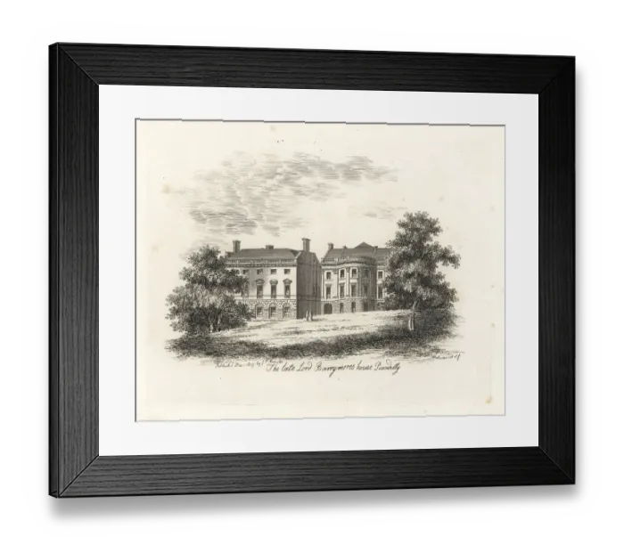 Framed Print : Palladian houses at 105 and 106 Piccadilly, London, 1807
