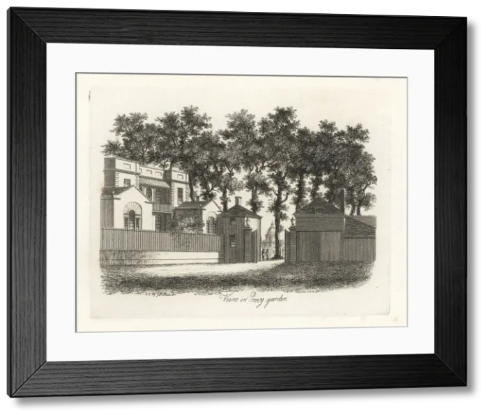 Framed Print : View in the Privy Garden of the Palace of Whitehall, London, 180 Framed Print : View in the Privy Garden of the Palace of Whitehall, London, 180
