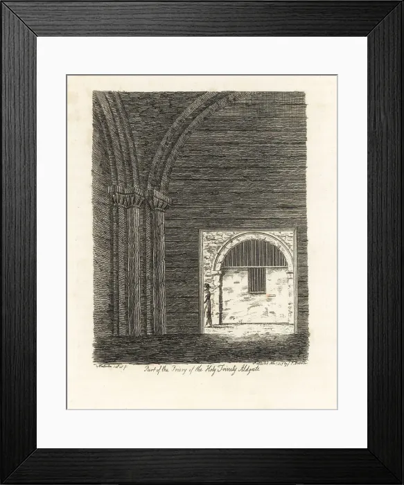 Framed Print : Interior of the Holy Trinity Priory, Aldgate, London, 1807 Framed Print : Interior of the Holy Trinity Priory, Aldgate, London, 1807