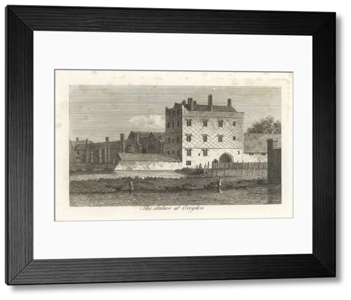 Framed Print : View of the dilapidated Croydon Palace in 1807 Framed Print : View of the dilapidated Croydon Palace in 1807