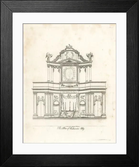 Framed Print : The Altar of Westminster Abbey, London, 1807 Framed Print : The Altar of Westminster Abbey, London, 1807