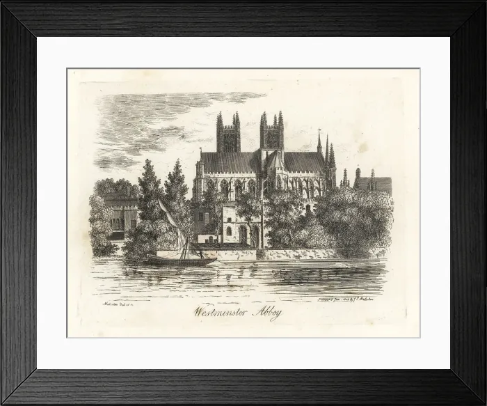 Framed Print : View of Westminster Abbey, London, 1807 Framed Print : View of Westminster Abbey, London, 1807