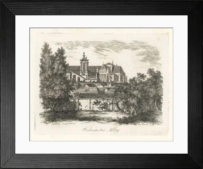 Framed Print : View of Westminster Abbey, London, 1807 Framed Print : View of Westminster Abbey, London, 1807
