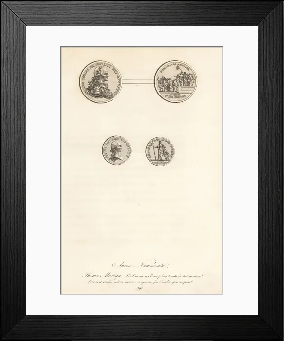 Framed Print : Gold medallions of King Charles IV of Spain Framed Print : Gold medallions of King Charles IV of Spain