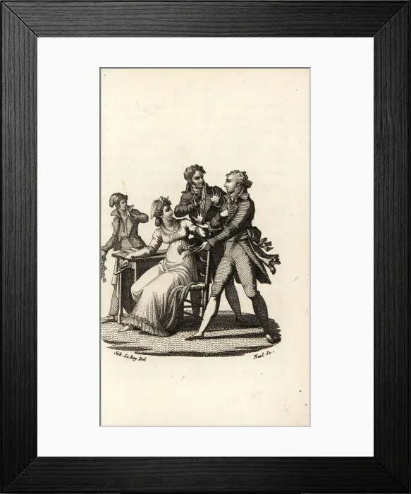 Framed Print : The Carnation Plot to free Marie Antoinette, 1793 Framed Print : The Carnation Plot to free Marie Antoinette, 1793